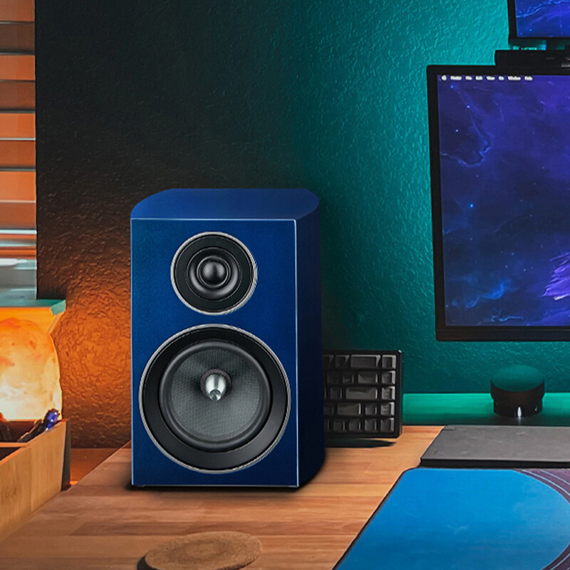 尊寶JAMO C707PA 保時(shí)捷藍(lán)書(shū)架音箱，打造沉浸式高保真家庭影院